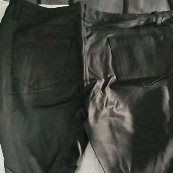 Kenneth Cole jeggings pleather - Picture 2 of 3